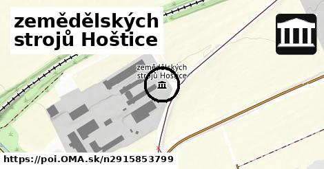 zemědělských strojů Hoštice