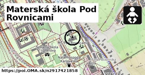 Materská škola Pod Rovnicami