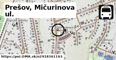 Prešov, Mičurinova ul.