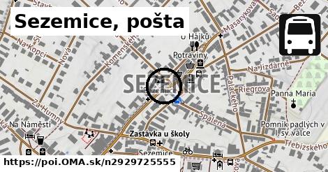 Sezemice, pošta