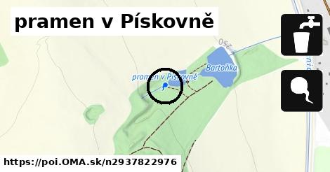 pramen v Pískovně