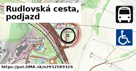 Rudlovská cesta, podjazd