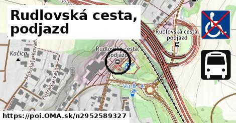 Rudlovská cesta, podjazd