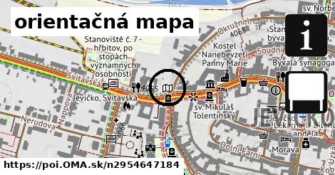 orientačná mapa