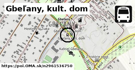 Gbeľany, kult. dom