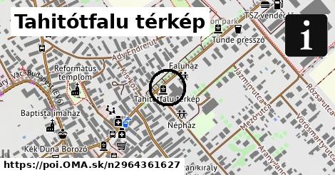 Tahitótfalu térkép