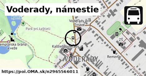 Voderady, námestie