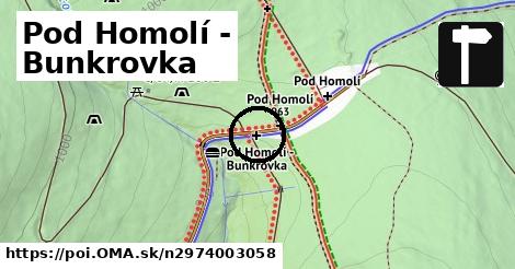 Pod Homolí - Bunkrovka