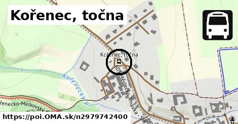 Kořenec, točna