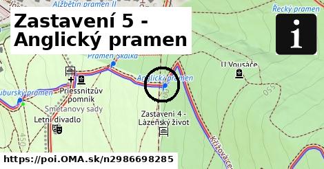 Zastavení 5 - Anglický pramen