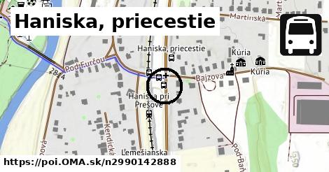 Haniska, priecestie