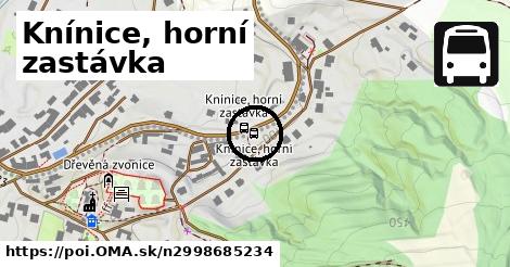 Knínice, horní zastávka