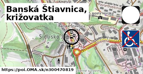 Banská Štiavnica, križovatka