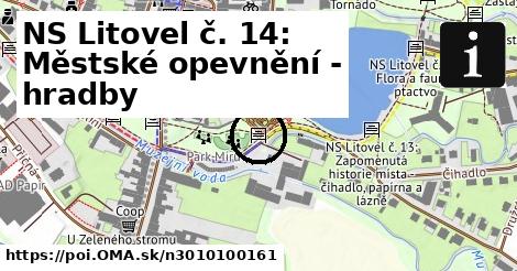 NS Litovel č. 14: Městské opevnění - hradby