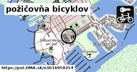 požičovňa bicyklov