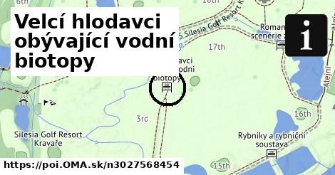 Velcí hlodavci obývající vodní biotopy