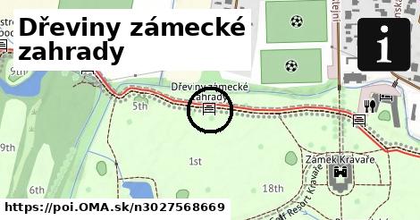 Dřeviny zámecké zahrady