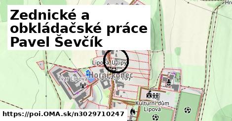 Zednické a obkládačské práce Pavel Ševčík