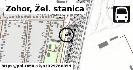 Zohor, Žel. stanica