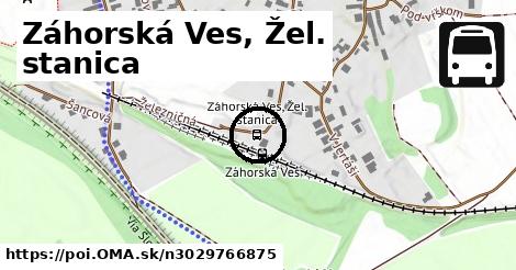 Záhorská Ves, Žel. stanica