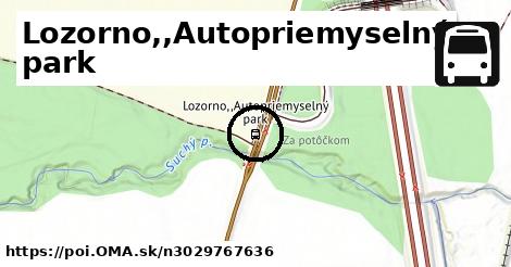 Lozorno,,Autopriemyselný park