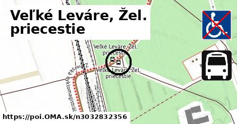 Veľké Leváre, Žel. priecestie