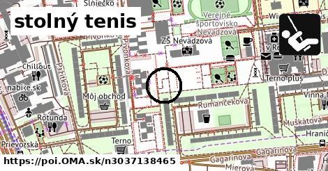 stolný tenis