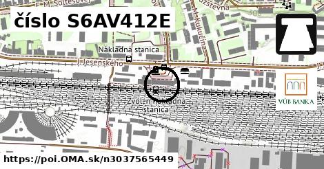 číslo S6AV412E