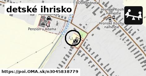 detské ihrisko