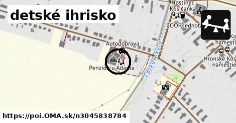 detské ihrisko