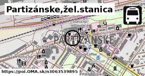 Partizánske,žel.stanica