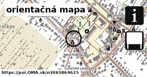 orientačná mapa