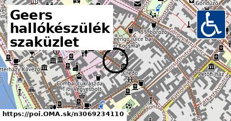 Geers hallókészülék szaküzlet