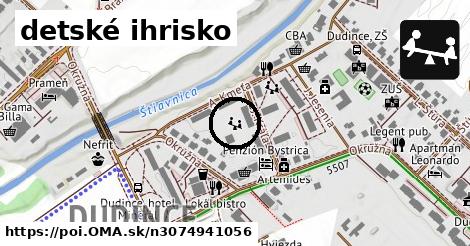 detské ihrisko