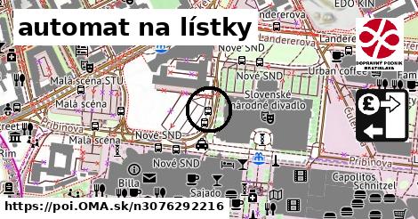 automat na lístky