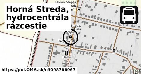 Horná Streda, hydrocentrála rázcestie