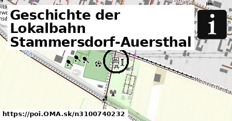 Geschichte der Lokalbahn Stammersdorf-Auersthal
