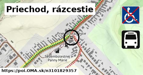 Priechod, rázcestie