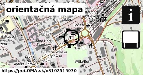 orientačná mapa