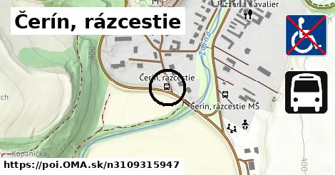 Čerín, rázcestie