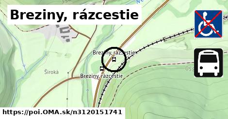 Breziny, rázcestie