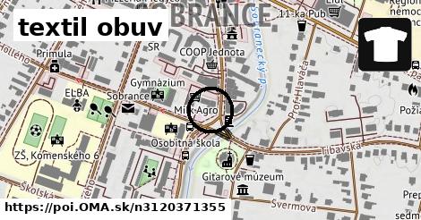 textil obuv