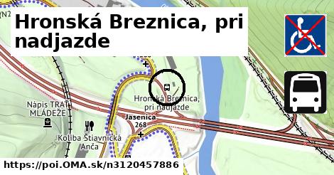 Hronská Breznica, pri nadjazde