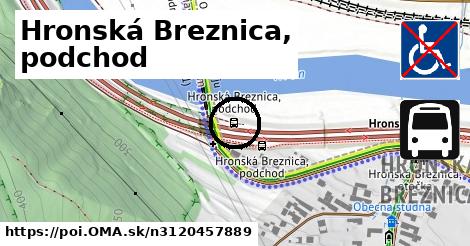 Hronská Breznica, podchod