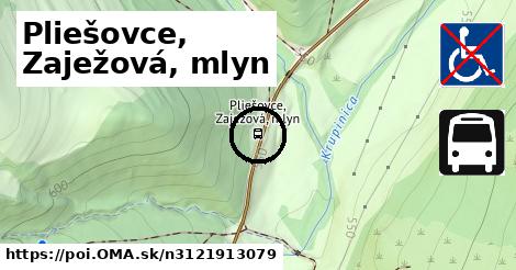 Pliešovce, Zaježová, mlyn