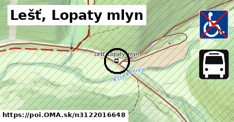 Lešť, Lopaty mlyn