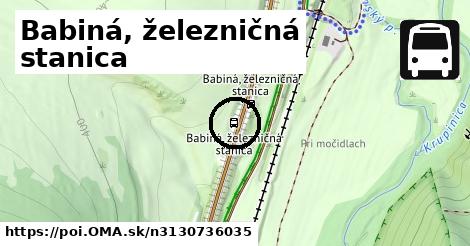 Babiná, železničná stanica