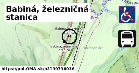 Babiná, železničná stanica