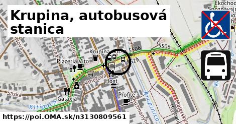 Krupina, autobusová stanica