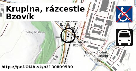 Krupina, rázcestie Bzovík